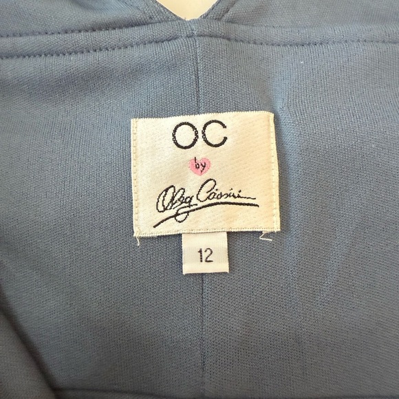 OC by Oleg Cassini Blue Pleated Cocktail Sundress Excellent Condition Size 12 - Picture 5 of 10